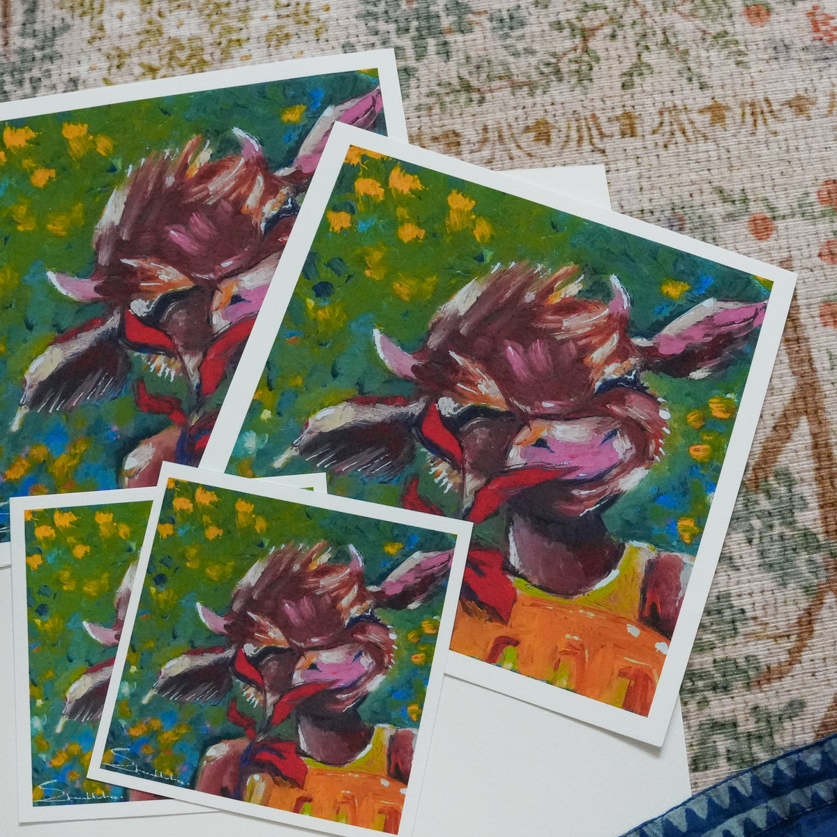 Mustard Moo Fine Art Print