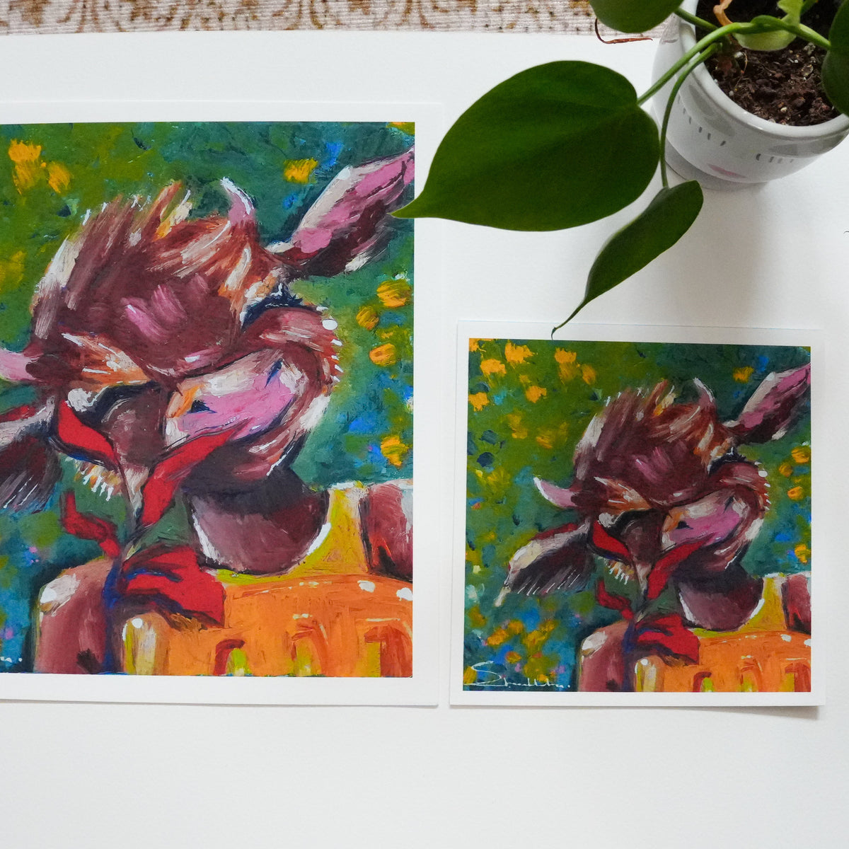 Mustard Moo Fine Art Print