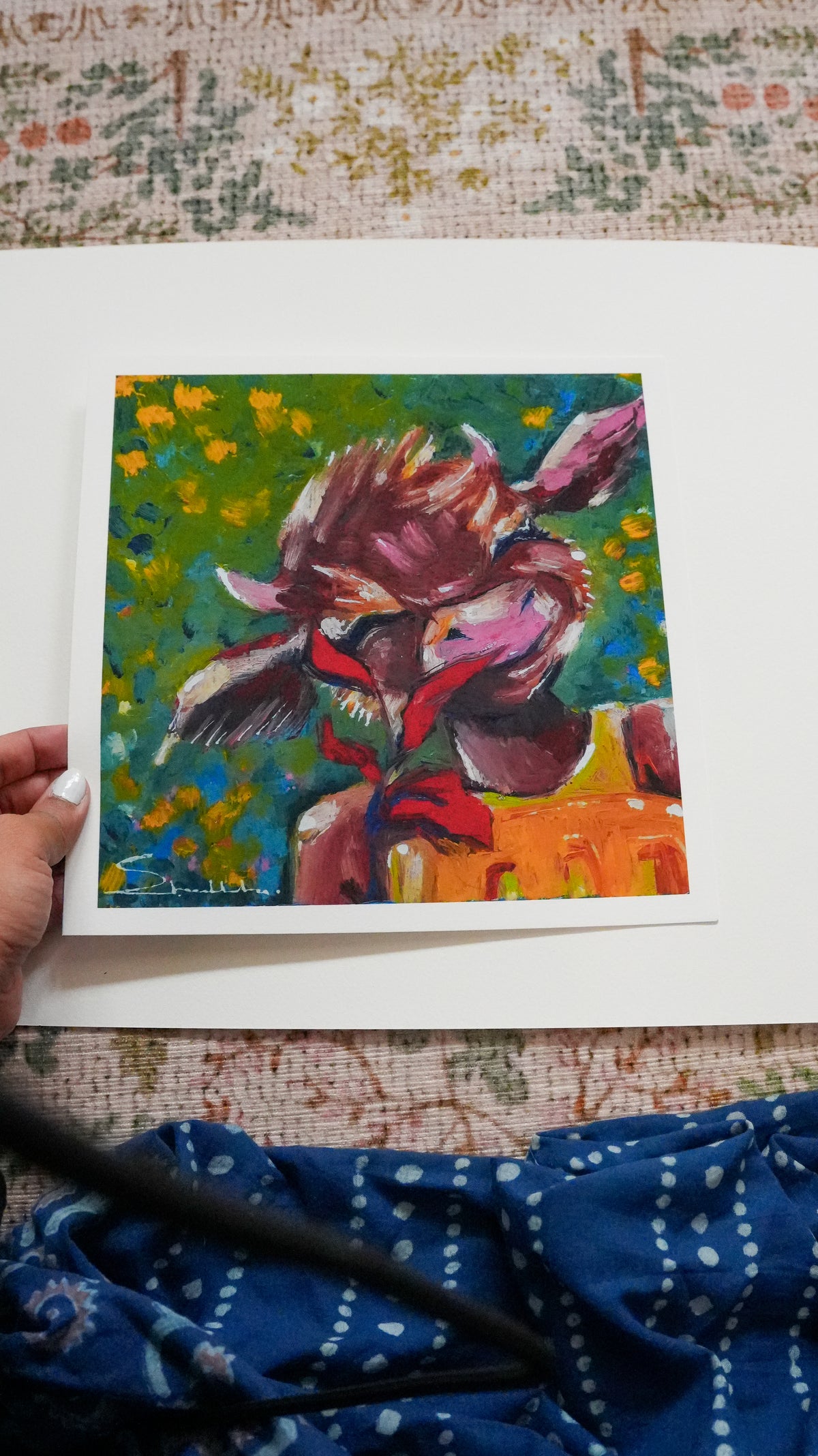 Mustard Moo Fine Art Print