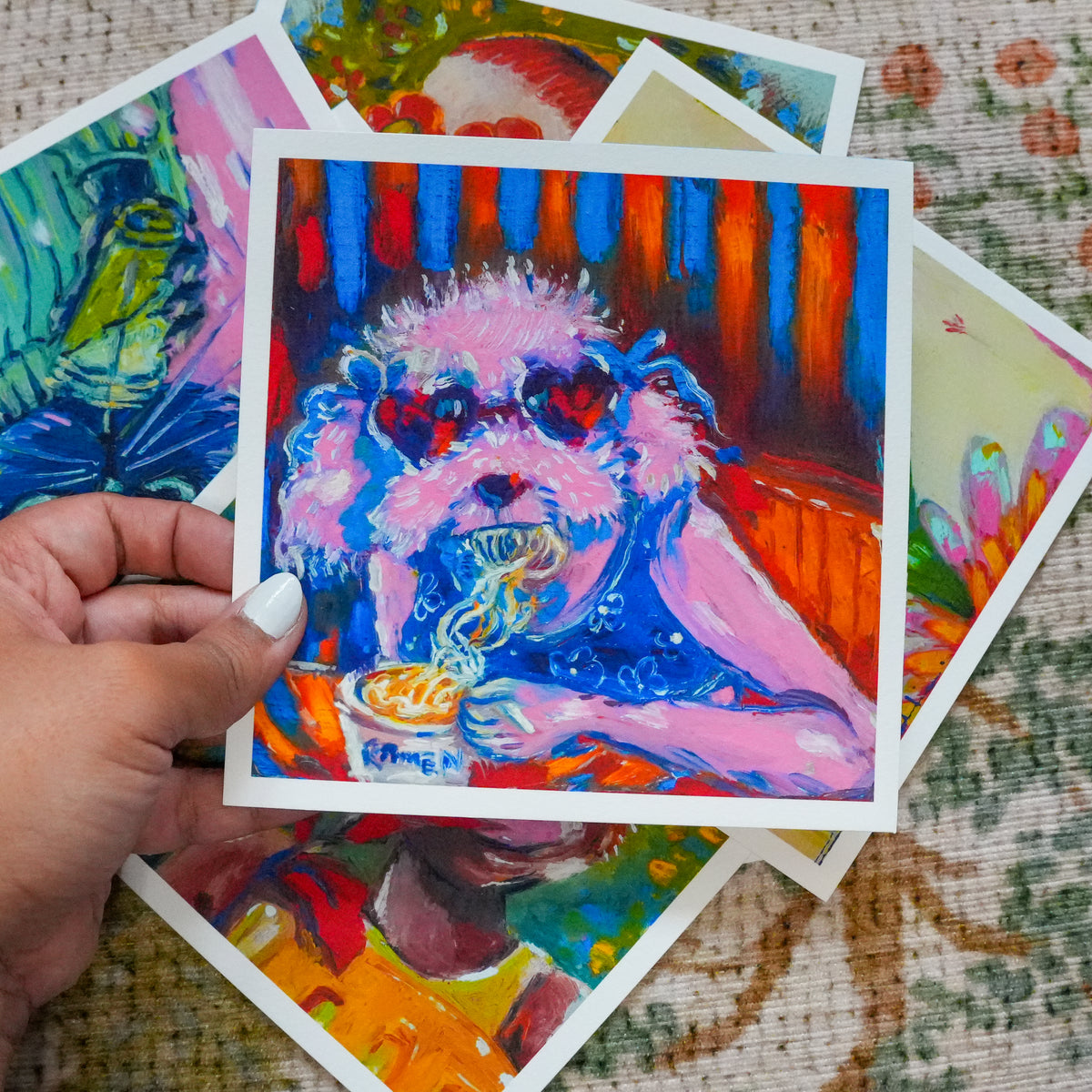Ramen Poodle Print