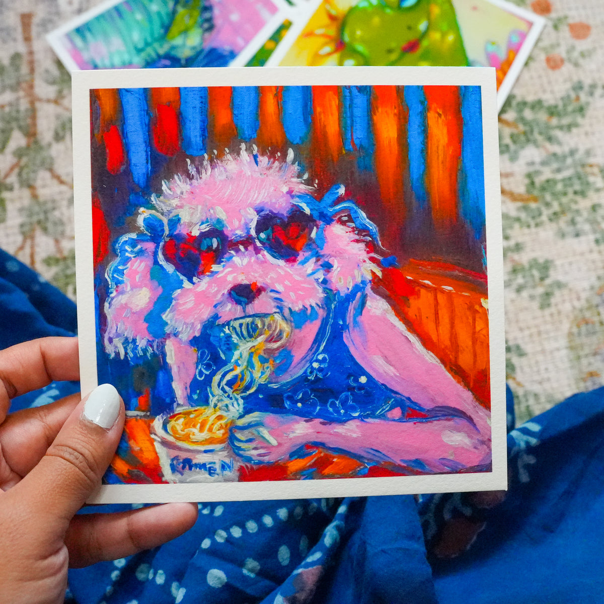 Ramen Poodle Print