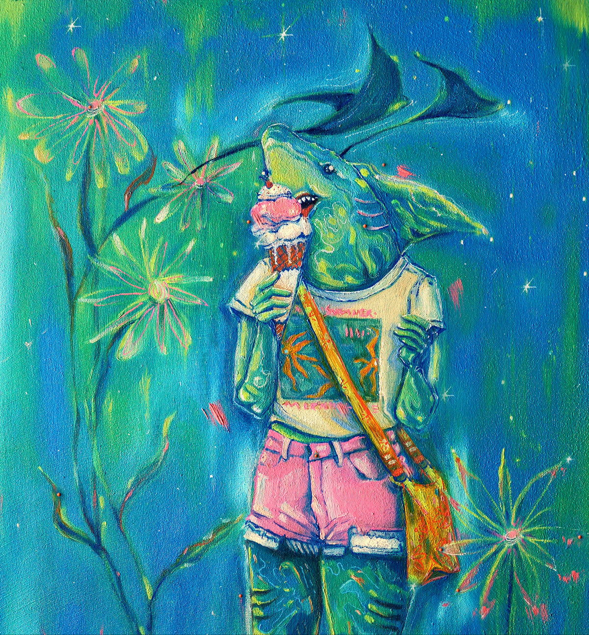 Summer Shark Print